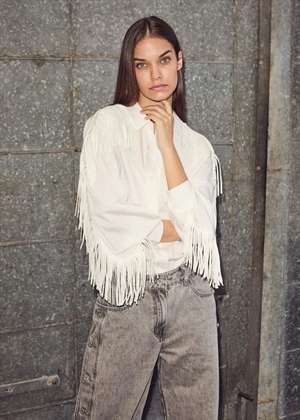 Fringe skjorte Off White HAUTE L'AMITIÈ